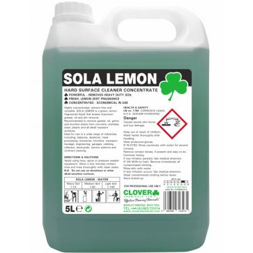 Clover | Sola Lemon | Hard Surface Cleaner Concentrate | 5 Litre | 312
