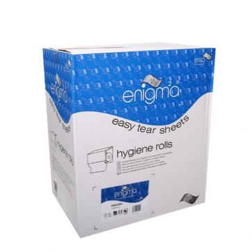 Enigma | Embossed Hygiene Rolls | 2 Ply | White | 12 Rolls | HWH200
