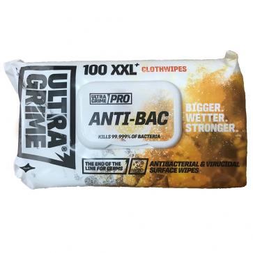 Uniwipe | UltraGrime Pro Anti-Bac Clothwipes | Pack of 100