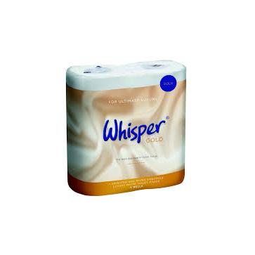 Whisper Gold | 3 Ply | White Luxury Toilet Roll | 40 Rolls | STR011