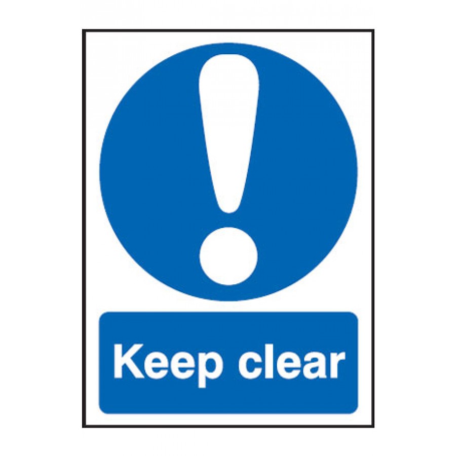 Keep Clear PPE Sign, Exit Safety Signs from Anglian Chemicals