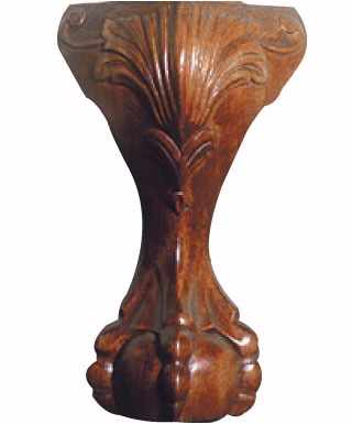 Choice of hand carved mahogany legs