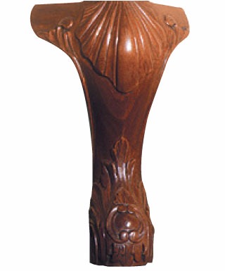Choice of hand carved mahogany legs