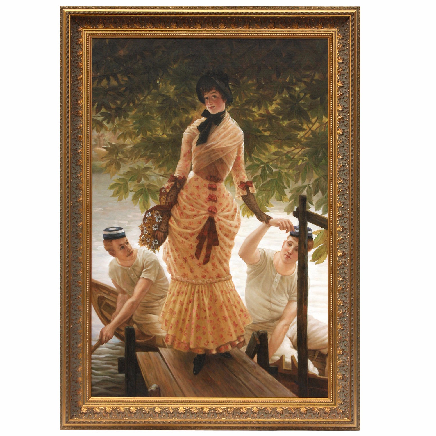 On The Thames (Return from Henley) oil painting, Portraits from Brights