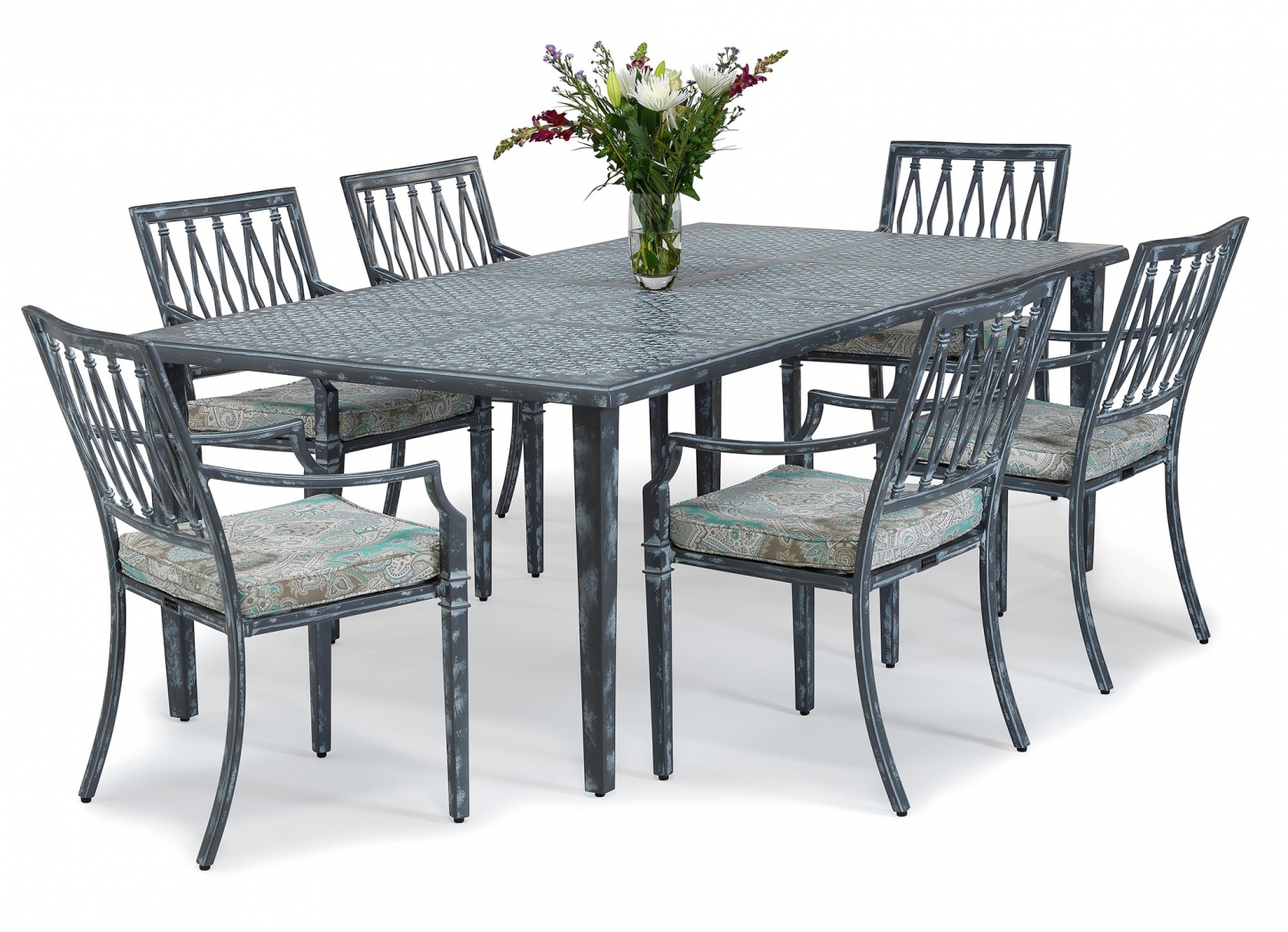 Sienna metal outdoor dining table, Metal Outdoor Furniture from Brights