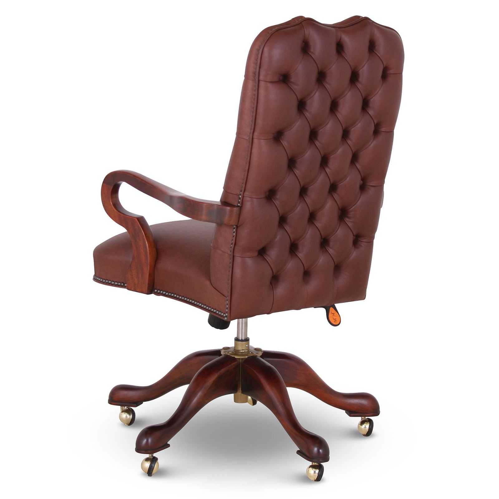 leather swivel glider