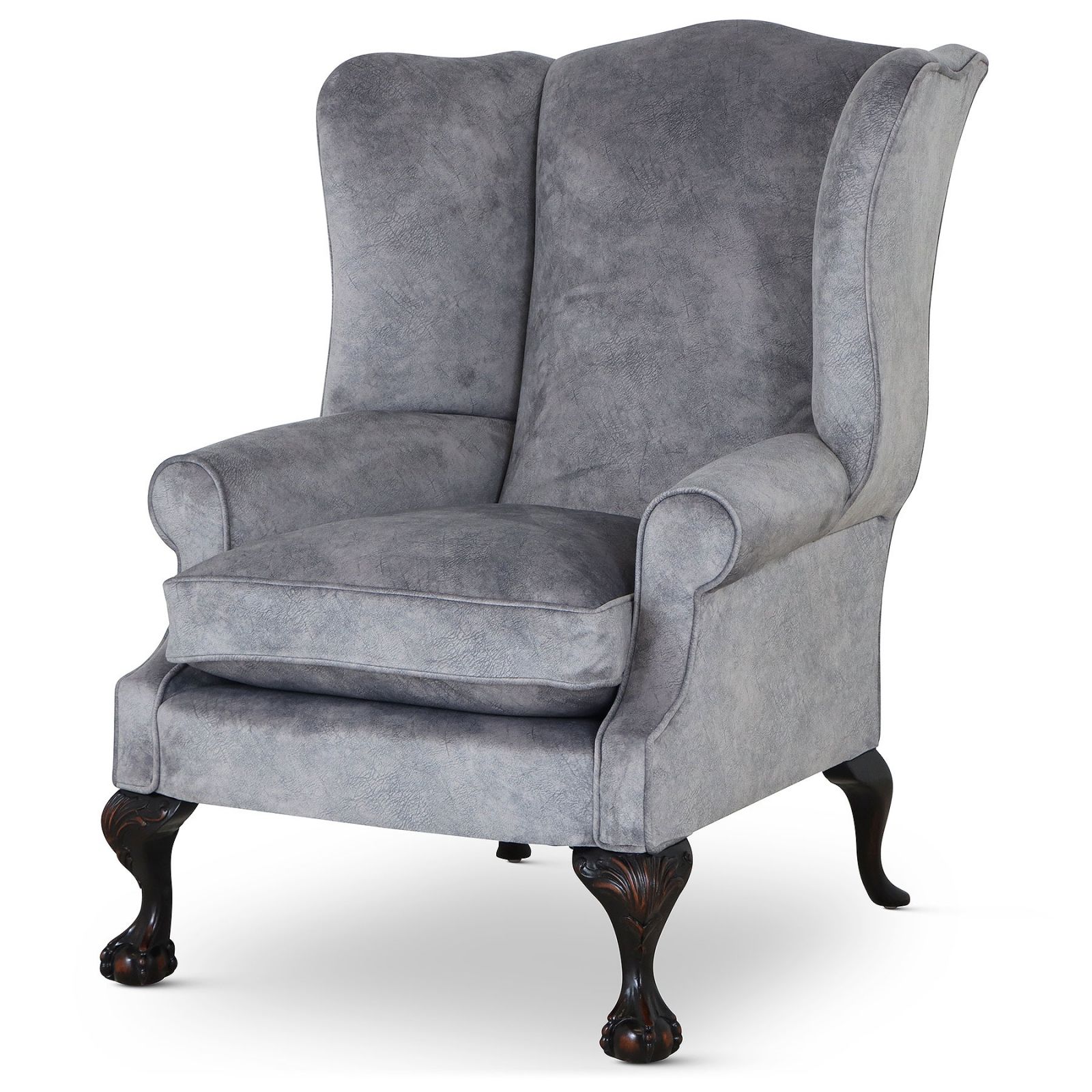 Coleridge wing chair In Wemyss Walbrook Chrome, Fabric Wing Chairs ...