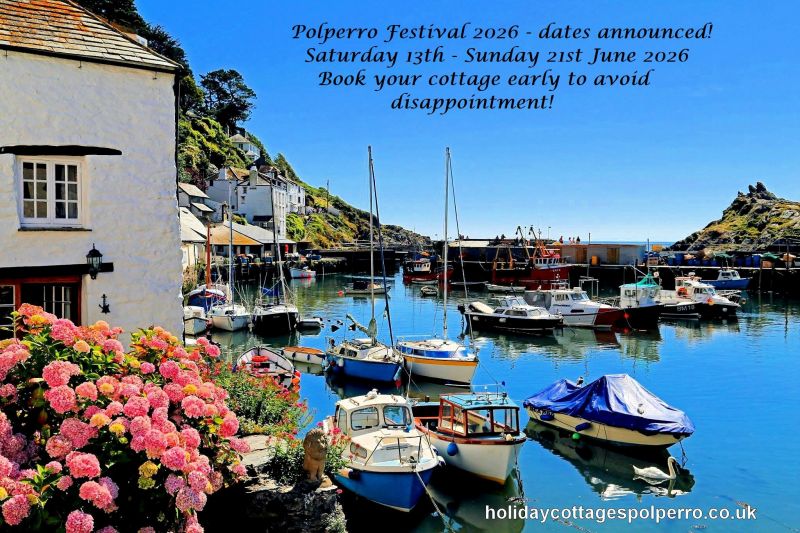 Polperro Festival 2026 dates announced - 13th - 22nd June 2026