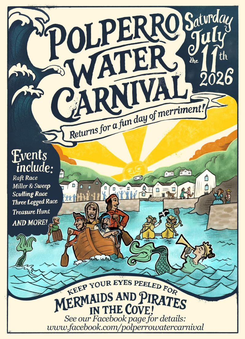 Polperro Water Carnival Saturday 11th July 2026