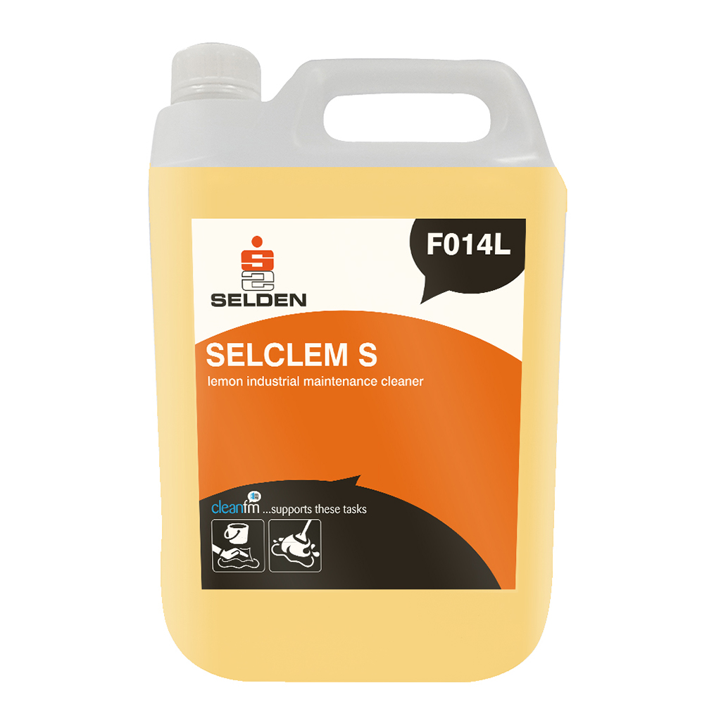 Selden | Selclem | Lemon Industrial Maintenance Cleaner | 5 Litre | F014L