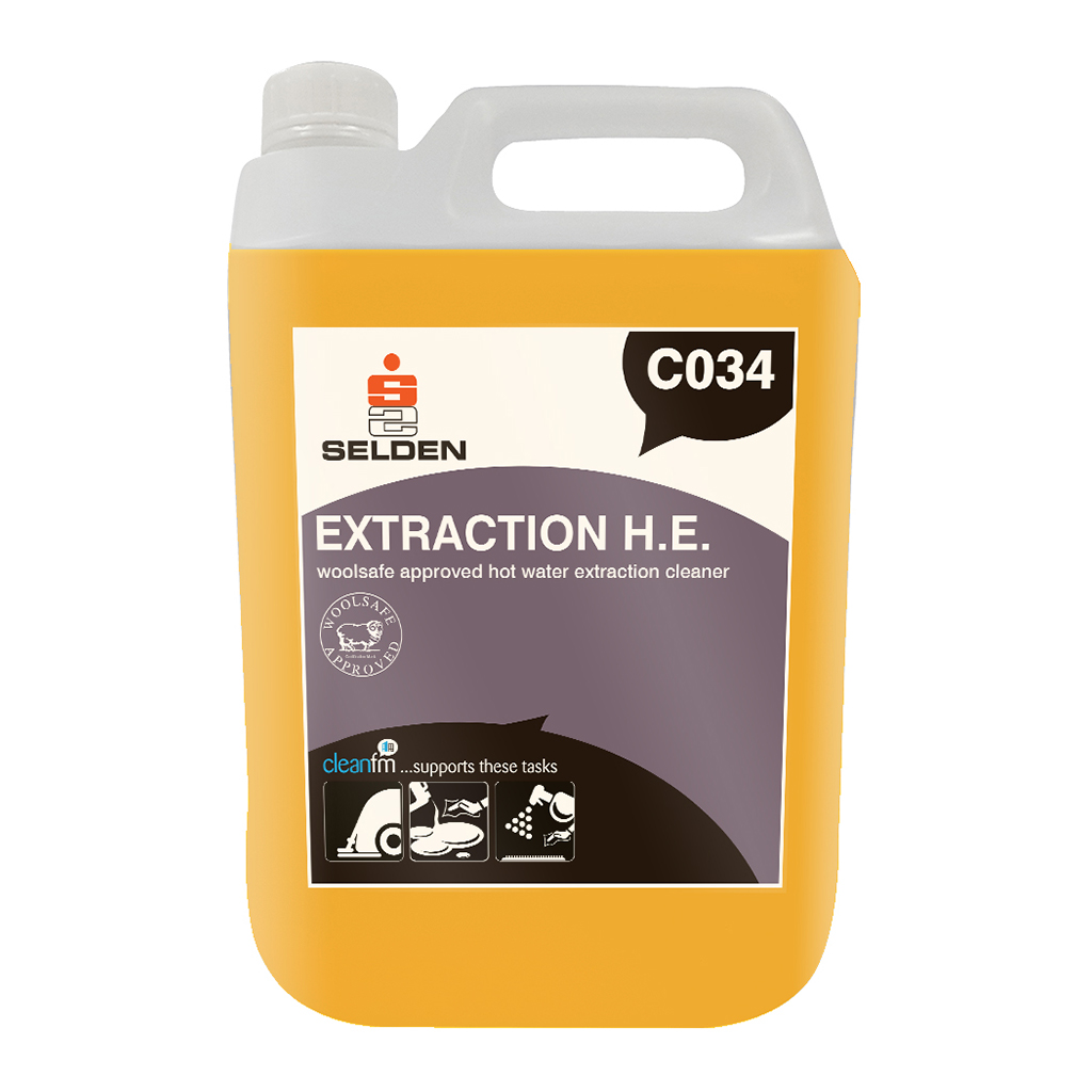 Selden | Extraction H.E. | Woolsafe Hot Water Extraction Cleaner | 5 Litre | C034 | Case of 2