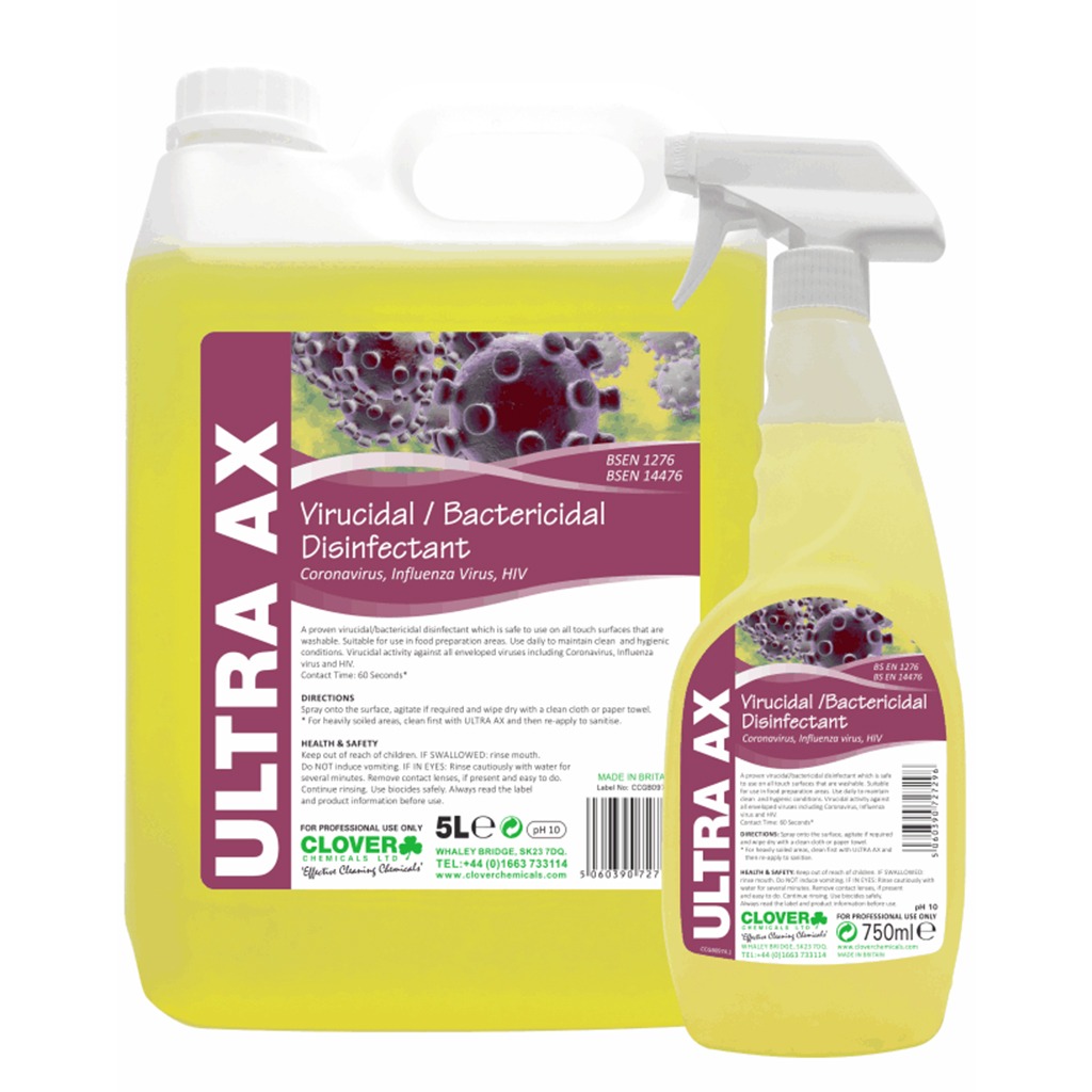 Clover | Ultra AX | Virucidal/Bactericidal Disinfectant | 259