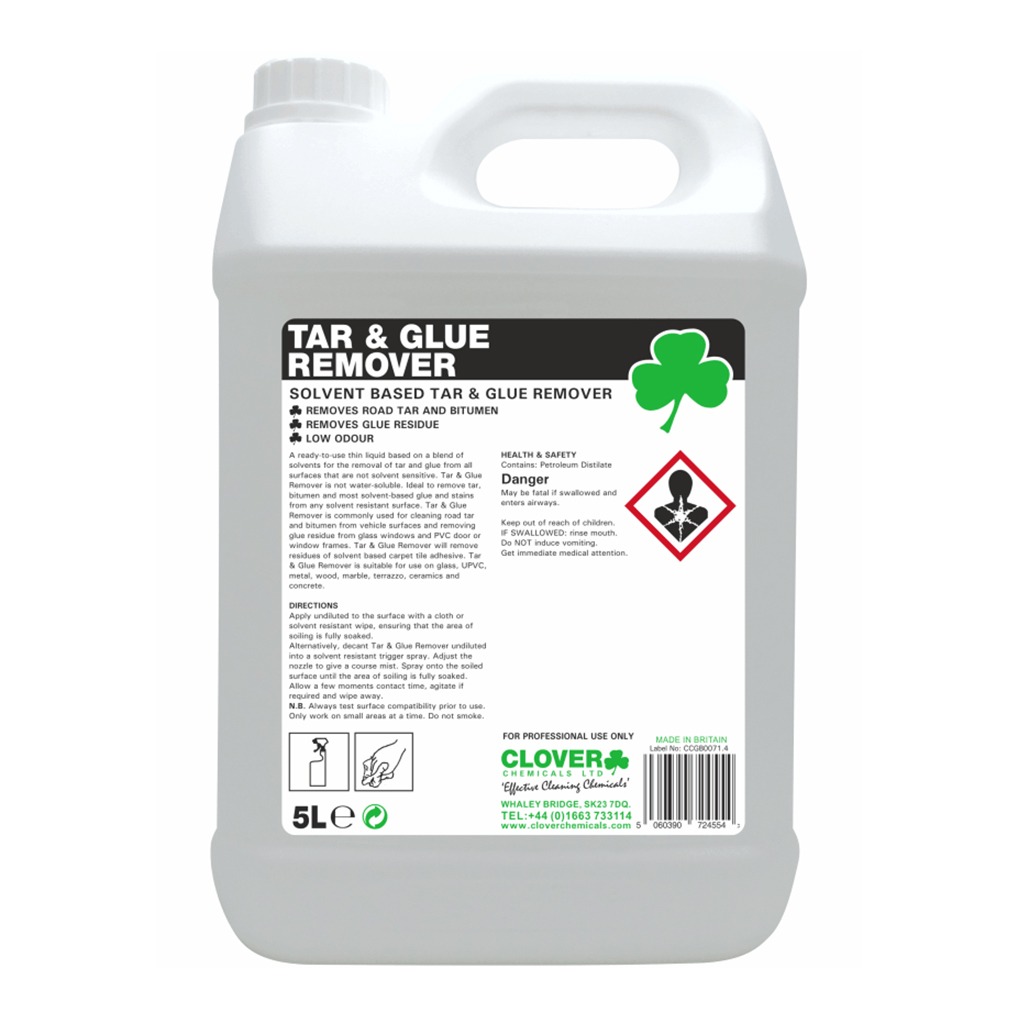 Clover | Tar & Glue Remover | 5 Litre | 704