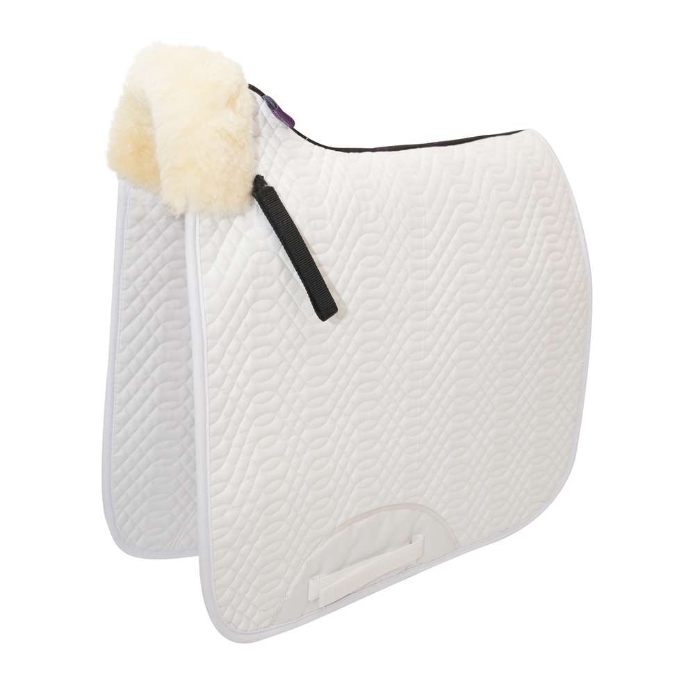 Front Rolled Dressage Square Edge White