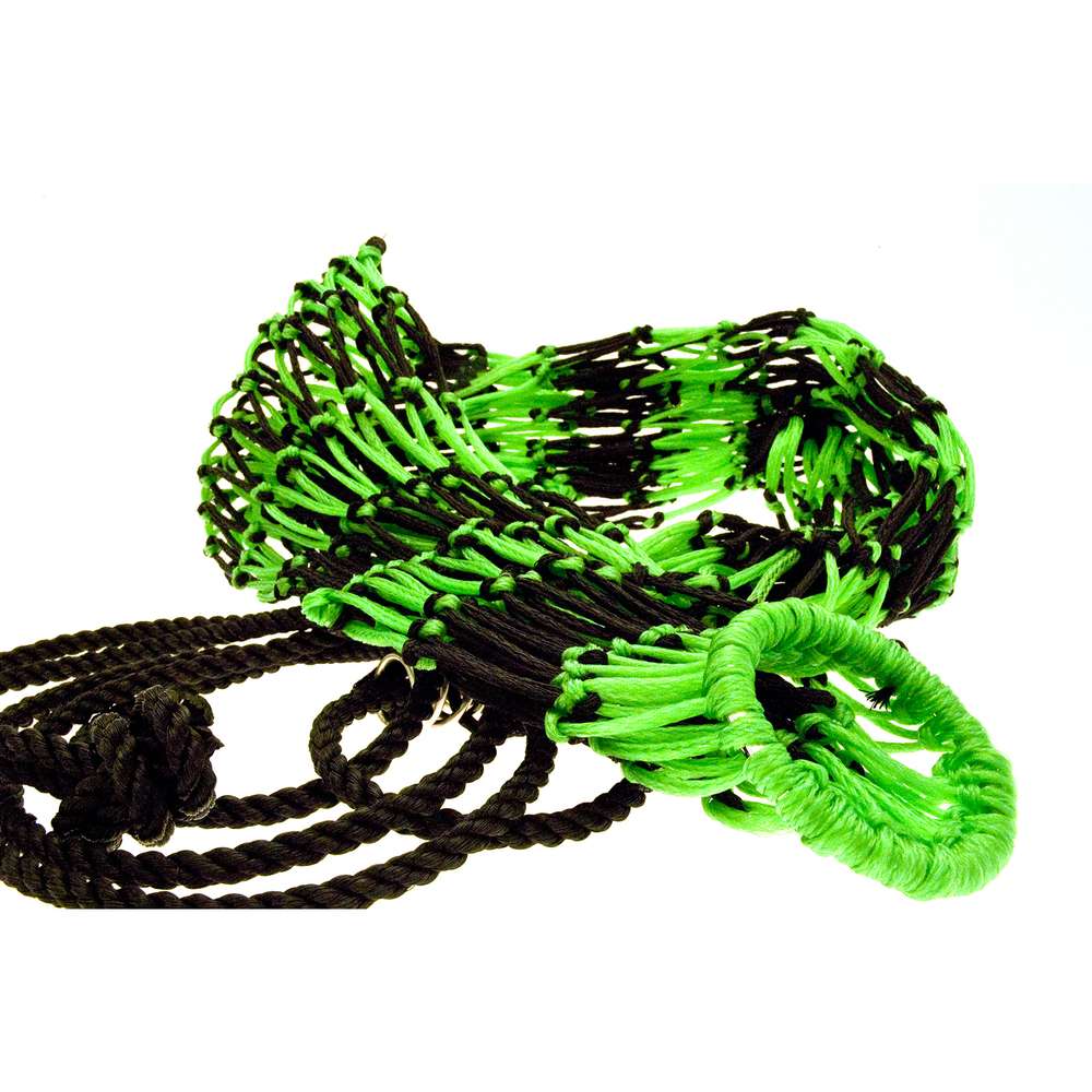Deluxe Two-Colour Haynet- Black/Hot Green
