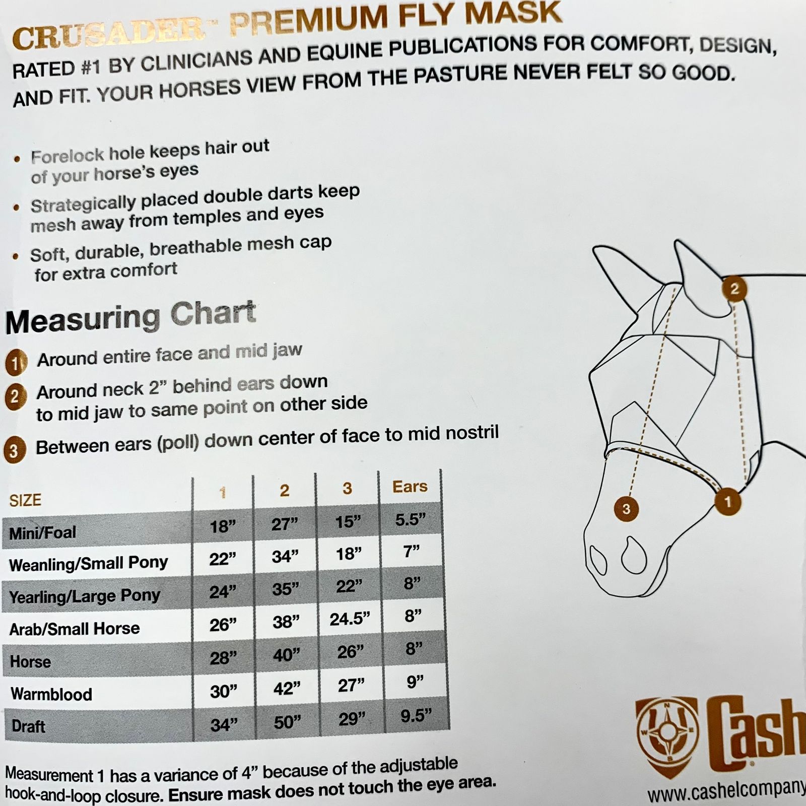 Cashel Fly Mask Long